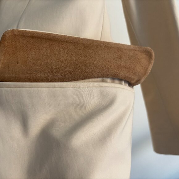 $5000 Loro Piana 3 Roll 2 Beige/ Cream Cotton Sport Coat/ Blazer/ Jacket - 44 - Picture 16 of 16